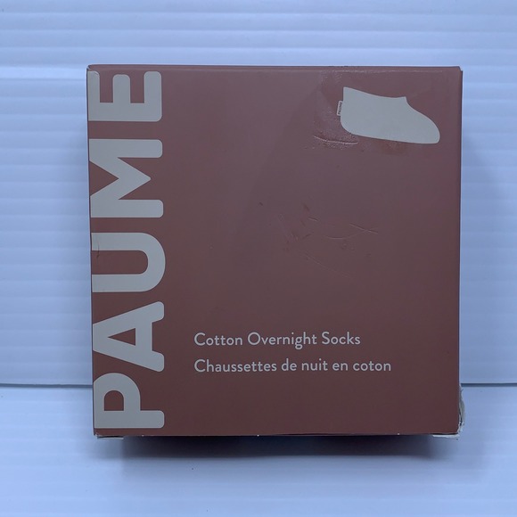 PAUME Accessories - PAUME Womens OS Cream Cotton Overnight Moisturizing Spa Socks
